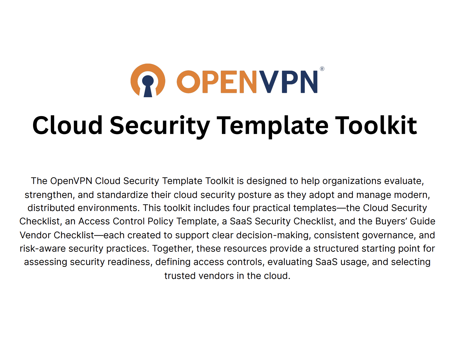 Cloud Security Template Toolkit
